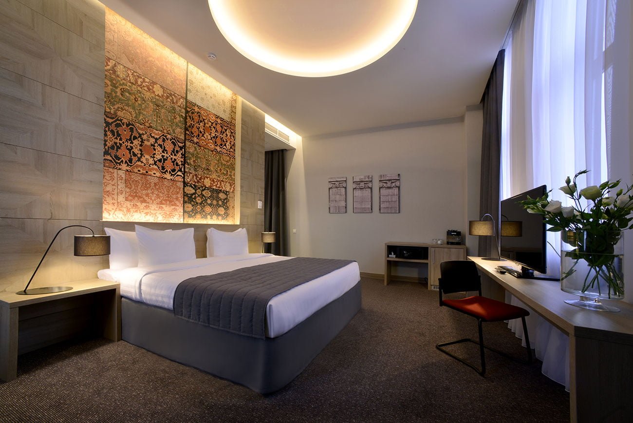 photo of the interior design of the room in the hotel Republic, Yerevan, Armenia