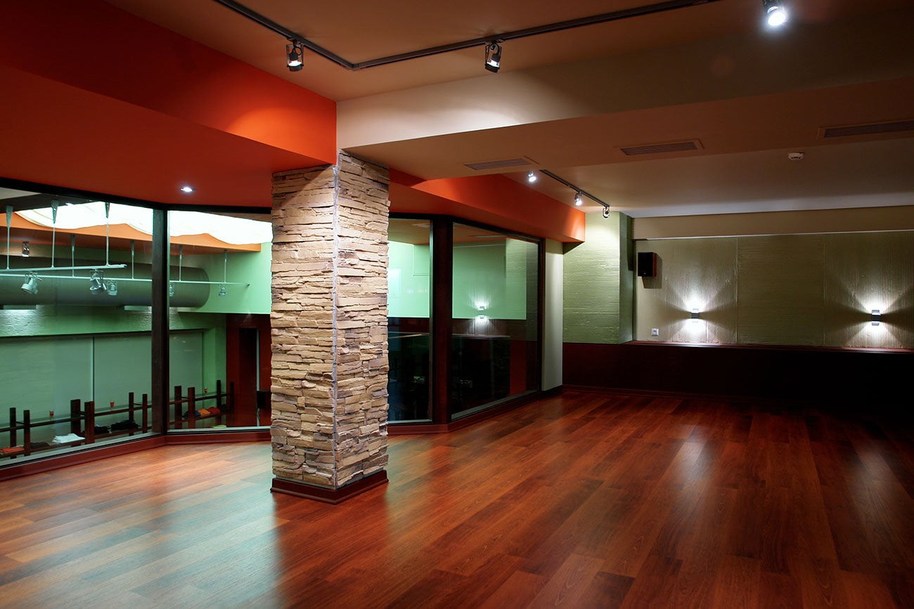 photo of the main hall of classes SHOONCH Yoga Pilates Studio SPA DESIGN studio IMAGEMAN